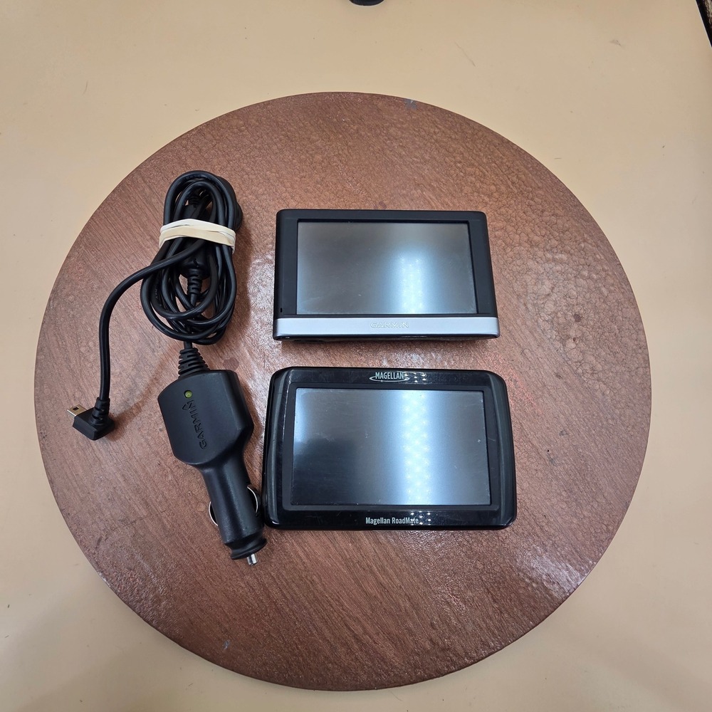 Garmin Nuvi 2457LMT & Magellan RoadMate 2120T-LM GPS Bundle with Power Cable